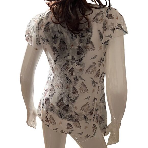 Live and Let Live Animal print Sheer Studded  Scoop Neck PM - Picture 4 of 14